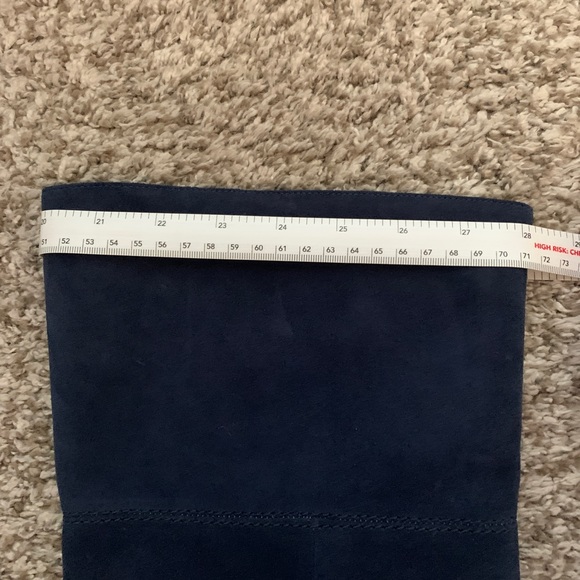 Blue suede boots! Over the knee - Picture 7 of 9